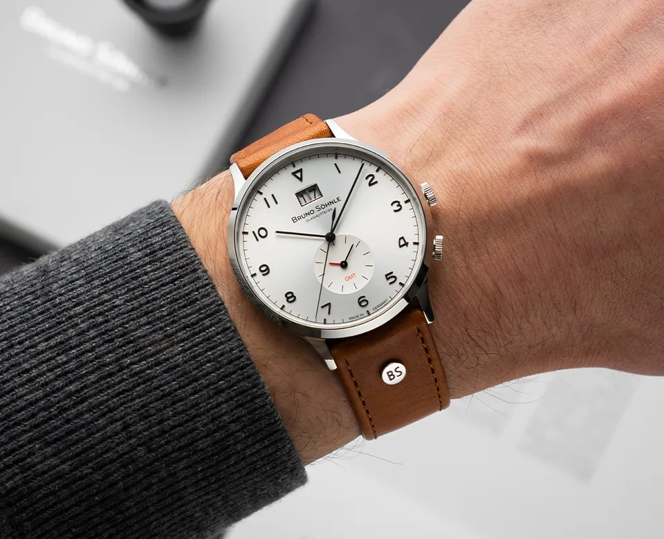 Brunello GMT Herren Armbanduhr Bruno Söhnle Glashütte