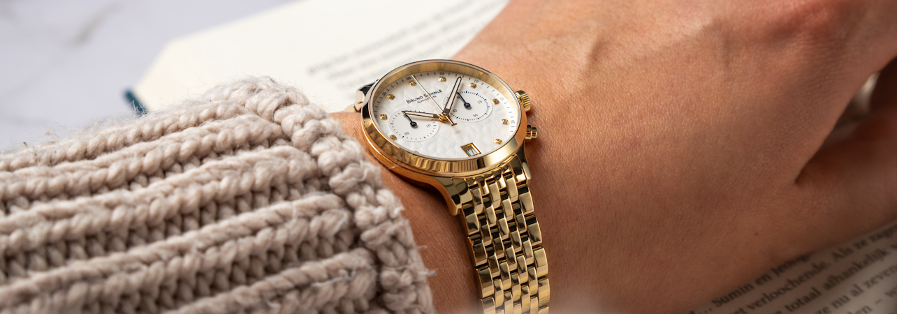 Bologna Women's Chronograph by Bruno Söhnle Gold Mood