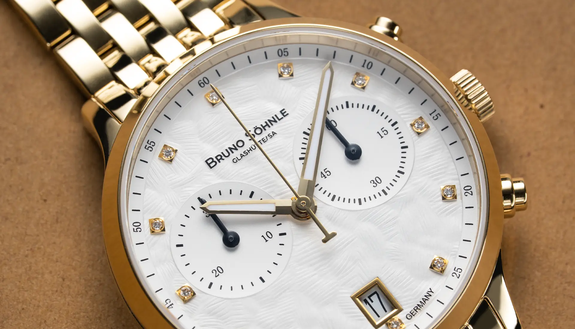 Bologna Damen Chronograph von Bruno Söhnle Zifferblatt