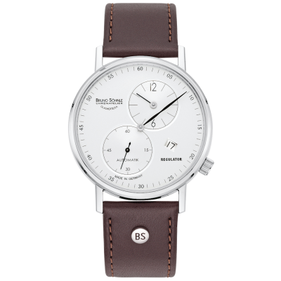 Bruno Söhnle Glashütte Orologio Momento III 17-13221-261 - Acciaio INOX E Cinturino In Pelle - Vetro Zaffiro